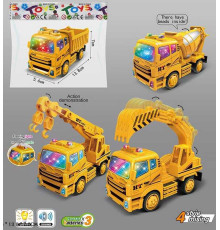 Спецтехніка 7720 (240/2) 3 види, будівельна машина, звук, підсвічування, інерція, у пакеті