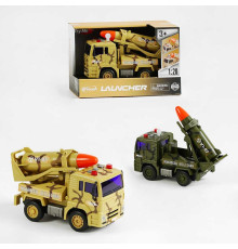 Машина військова WY 440 A / 441 A (36) 2 види, масштаб 1:20, звуки,підсвічування, інерція, рухомі елементи, в коробці