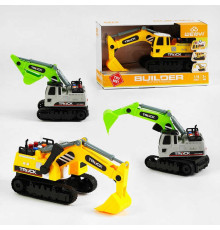 Екскаватор WY 450 AB (24) 2 види, звук, підсвічування, рухливий ківш, гумові гусені, масштаб 1:16, в коробці