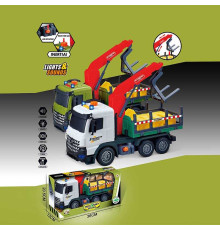 Спецтехніка 687-60 C (24/2) 2 кольори, звук, підсвічування, механічне підіймання стріли, інерція, в коробці