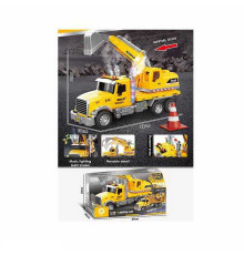 Машина музична ZH 811-3 (18) “Спецтехніка”, на батарейках, парогенератор, звук, підсвітка, масштаб 1:10, інерція, рухомі елементи, в коробці