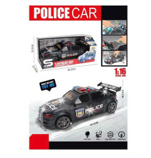 Машина JS 124 I (48) "Поліція", масштаб - 1:16, інерція, підсвічування, звук, рухомі елементи, в коробці