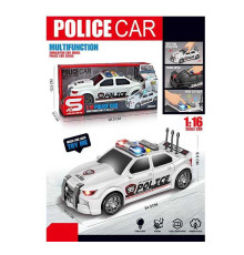 Машина JS 124 B (48) “Поліція”, масштаб 1:16, тематичні сигнали, підсвічування, інерція, відкривається багажник, в коробці
