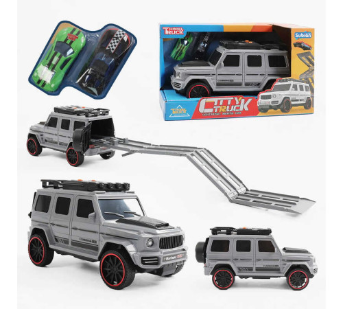 Джип музичний S 977-121 Штрих = 10619 (36/2) СІРИЙ, звук, світло, інерція, машинки в комплекті, в коробці – в наличии! Купите сейчас у KAZKOVA