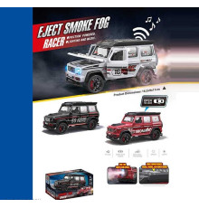 Машинка BCP 1 A (120/2) 2 кольори, інерція, звуки, мелодії, підсвічування, відкриваються дверцята, парогенеаратор, в коробці