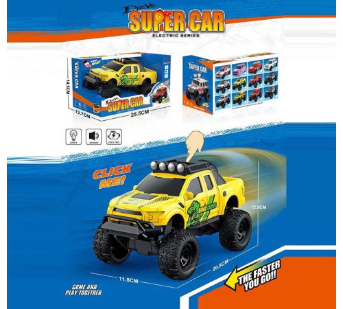 Машина музична E 25-6 (60/2) світло, звук, їздить вперед та назад, гумові колеса, масштаб 1:18, в коробці – в наличии! Купите сейчас у KAZKOVA