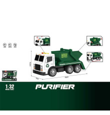 Самоскид WY 1131 A (96) світло, звук, інерція, масштаб 1:32, гумові шини, в коробці