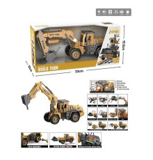 Спецтехніка YW 9102 A (24/2) звуки, підсвічування, інерція, конструктор, викрутка, рухомі деталі, в коробці