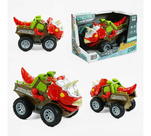 Машина музична SY 200-24 (48/2) "Динозавр", звуки, самостійно їздить, підсвічування, рухає хвостом і щелепою, в коробці – в наличии! Купите сейчас у KAZKOVA