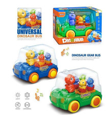 Музична машинка M 07 A (72) 2 кольори, звук, мелодія, підсвічування, обертаються шестерні, колесо вільного ходу, в коробці