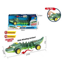 Машинка 765-9 (36/2) “Крокодил”, звук, підсвічування, гумові колеса, в коробці