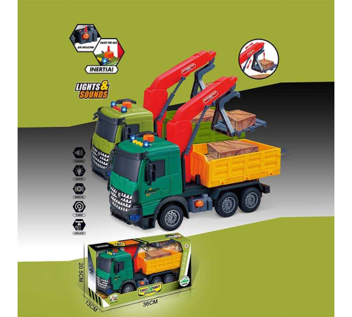 Машина музична 687-61 A (24/2) 2 види, "Вантажівка", підсвічування, звукові ефекти, інерційний механізм, рухомі деталі, в коробці – в наличии! Купите сейчас у KAZKOVA