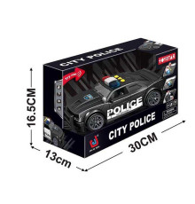 Машинка 666-12 Q (24) "Поліція", звуки, підсвічування, інерція, в коробці