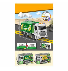 Машина музична ZH 812-10 (36) 2 кольори, “Спецтехніка”, на батарейках, звук, підсвітка, механічний розбризкувач води, рухомі деталі, інерція, в коробці