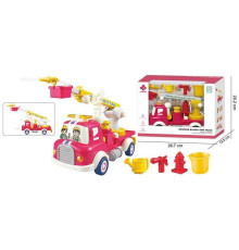 Спецтехніка A 88031 (18) помповий механізм, бризкає водою, інерція, підсвічування, звуки, парогенерація, рухомі елементи, конструктор, на батарейках, в коробці