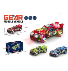 Машинка музична C 3 (120/2) 3 кольори, в коробці, ВИДАЄТЬСЯ ТІЛЬКИ МІКС ВИДІВ