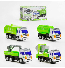 Спецтехніка 777-112 (120/2) 4 види, звук, підсвічування, колесо вільного ходу, в коробці