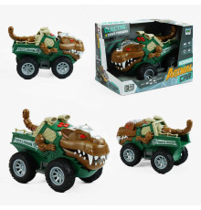 Машина музична SY 200-25 (48/2) "Динозавр", звуки, самостійно їздить, підсвічування, рухає хвостом і щелепою, в коробці