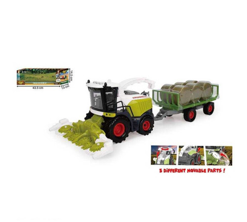 Комбайн 550-8 C (36/2) звук, підсвічування, інерція, причеп, рухливі елементи, в коробці