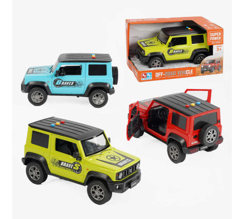 Джип 8060-1 (36/2) 3 кольори, інерційний механізм, підсвічування, звуки, гумові шини, в коробці, ВИДАЄТЬСЯ ТІЛЬКИ МІКС ВИДІВ