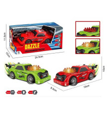 Машина музична PC 88-05 (48/2) 2 кольори, підсвічування, звукові ефекти, режим демонстрації, прогумовані колеса, рухи вперед-назад, в коробці