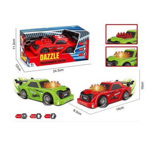 Машина музична PC 88-05 (48/2) 2 кольори, підсвічування, звукові ефекти, режим демонстрації, прогумовані колеса, рухи вперед-назад, в коробці – в наличии! Купите сейчас у KAZKOVA