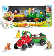 Трактор музичний 37586 (12/2) "WToys", ОЗВУЧУВАННЯ УКРАЇНСЬКОЮ МОВОЮ, підсвічування фар, віршики, казки, пісні, назви і звуки тварин, рух вперед, в коробці