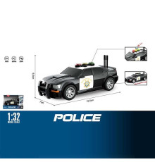 Машинка WY 1150 A (96) "Поліція", звук, підсвічування, масштаб 1:32, інерція, в коробці