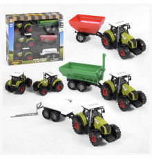Набір тракторів 550-20 Е (24/2) світло, звук, інерція, 3 шт. в коробці