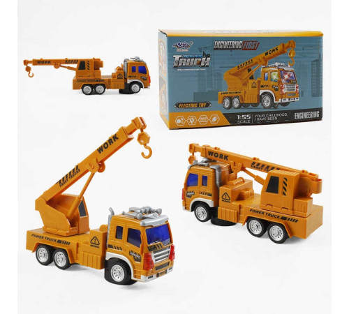 Спецтехніка 777-70 (120/2) будівельна машинка, звук, підсвічування, колесо вільного ходу, в коробці