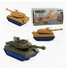 Танк 9056 А (120/2) 2 кольори, звук, підсвічування, колесо вільного ходу, в коробці