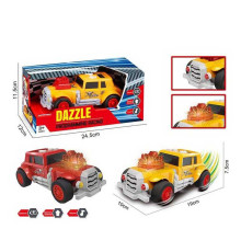 Машина музична PC 88-06 (48/2) 2 кольори, підсвічування, звукові ефекти, режим демонстрації, прогумовані колеса, рухи вперед-назад, в коробці