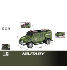 Джип WY 1133 C (96) інерція, світло, звук, масштаб 1:32, гумові колеса, в коробці