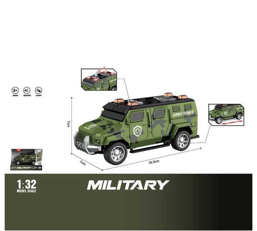Джип WY 1133 C (96) інерція, світло, звук, масштаб 1:32, гумові колеса, в коробці