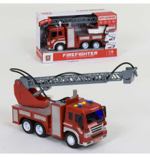 Пожежна машина з водяною помпою WY 351 В (24) бризкає водою, світло, звук, в коробці