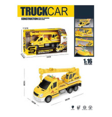 Спецтехніка JS 135 / 135 A (36/2) "Автокран", 2 види, світло, звук, інерційний механізм, рухливі деталі, додаткові аксесуари, в коробці