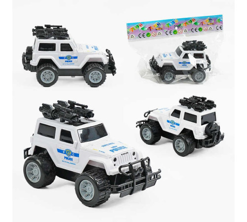 Джип 7722 (200/2) поліція, інерційний механізм, звук, підсвічування, у пакеті