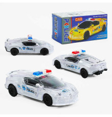 Машинка 668 (144) поліція, підсвічування, звук, колесо вільного ходу, в коробці