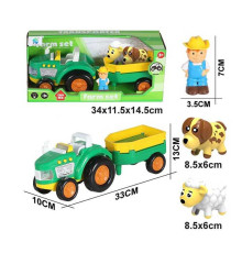 Трактор 500-766 (48) підсвічування, звуки, 3 фігурки, в коробці