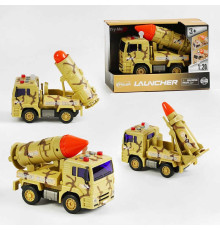 Машина військова WY 441 ABC (36) 3 види, масштаб 1:20, звуки,підсвічування, інерція, рухомі елементи, в коробці, ВИДАЄТЬСЯ ТІЛЬКИ МІКС ВИДІВ