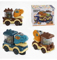 Машинка музична QB 36 Y (48) 2 види, звук, підсвічування, парогенератор, колесо вільного ходу, в коробці