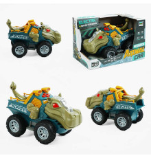 Машина музична SY 200-27 (48/2) "Динозавр", звуки, самостійно їздить, підсвічування, рухає хвостом і щелепою, в коробці