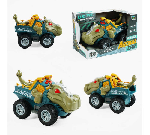 Машина музична SY 200-27 (48/2) "Динозавр", звуки, самостійно їздить, підсвічування, рухає хвостом і щелепою, в коробці