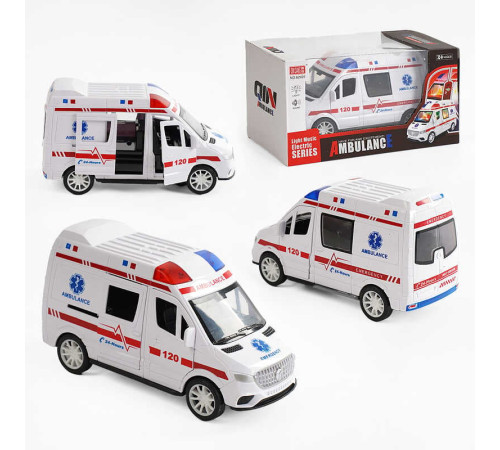 Машина 62925 (48) мелодія, підсвічування, колесо вільного ходу, гумові шини, відкриваються двері, в коробці – в наличии! Купите сейчас у KAZKOVA