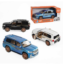 Джип 8091-1 (36/2) 3 кольори, інерційний механізм, підсвічування, звуки, гумові шини, в коробці, ВИДАЄТЬСЯ ТІЛЬКИ МІКС ВИДІВ