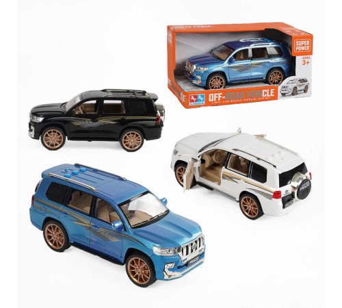 Джип 8091-1 (36/2) 3 кольори, інерційний механізм, підсвічування, звуки, гумові шини, в коробці, ВИДАЄТЬСЯ ТІЛЬКИ МІКС ВИДІВ