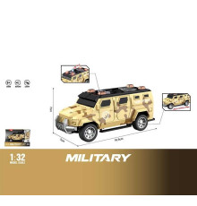 Джип WY 1133 D (96) інерція, світло, звук, масштаб 1:32, гумові колеса, в коробці