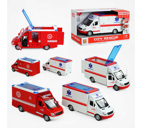 Машина музична WY 597 A/B (24) 2 види, світло, звук, відчиняються двері, в коробці