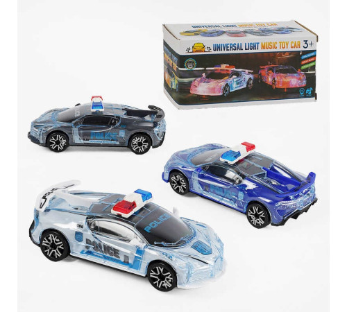 Машинка 866-3 (240/2) 3 кольори, колесо вільного ходу, звук, світло, у коробці, ВИДАЄТЬСЯ ТІЛЬКИ МІКС ВИДІВ