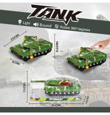 Танк 383-21 D1 (120/2) світло, звук, інерція, в слюді